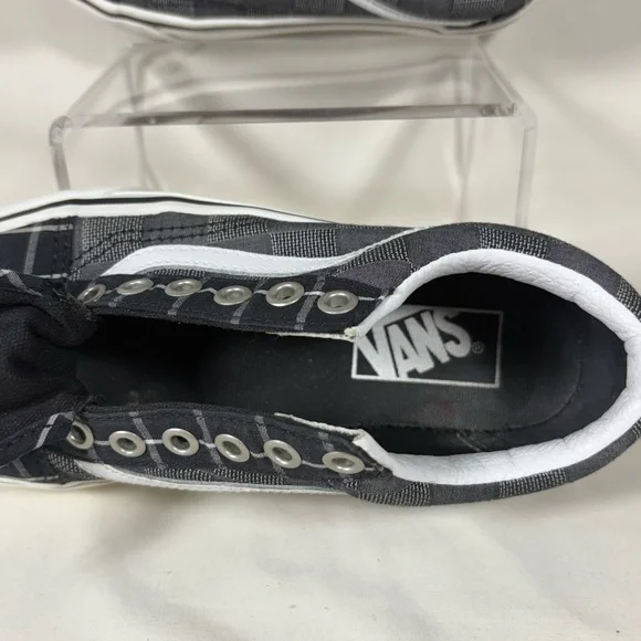 VANS Old Skool Patchwork Black/White Platform Sneakers Size 5.5 W's/4.0 M's - Picture 6 of 10